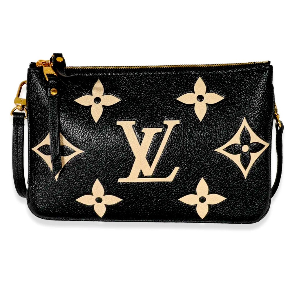 💎NWT AUTHENTIC 💎 Louis Vuitton calfskin double zip empriente pochette w/box/bag